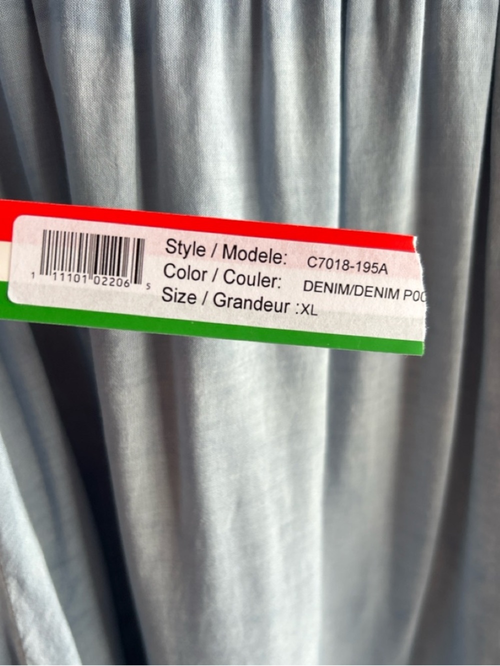 Charlie B XL Tiered Skirt NWT Blue Chambray Made in Italy Flowy Boho Coastal - Picture 4 of 13